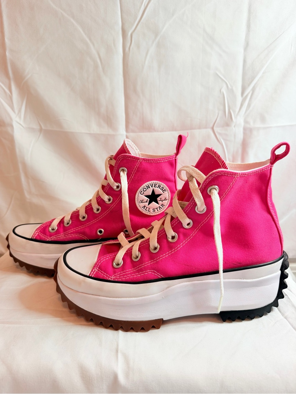 Converse Pink High-Top Platform Sneakers